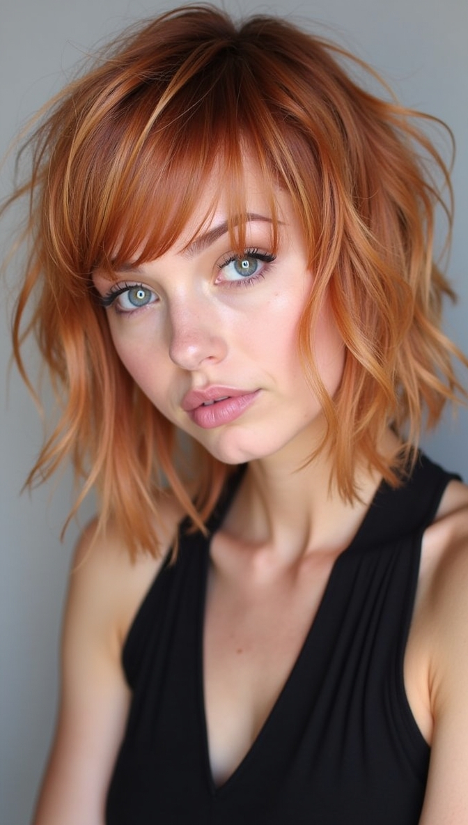 Feathered Butterfly Bangs
